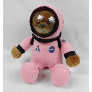 Kennedy Space Center NASA Astronaut Pink Suit Helmet Teddy Bear Plush 11" Aurora